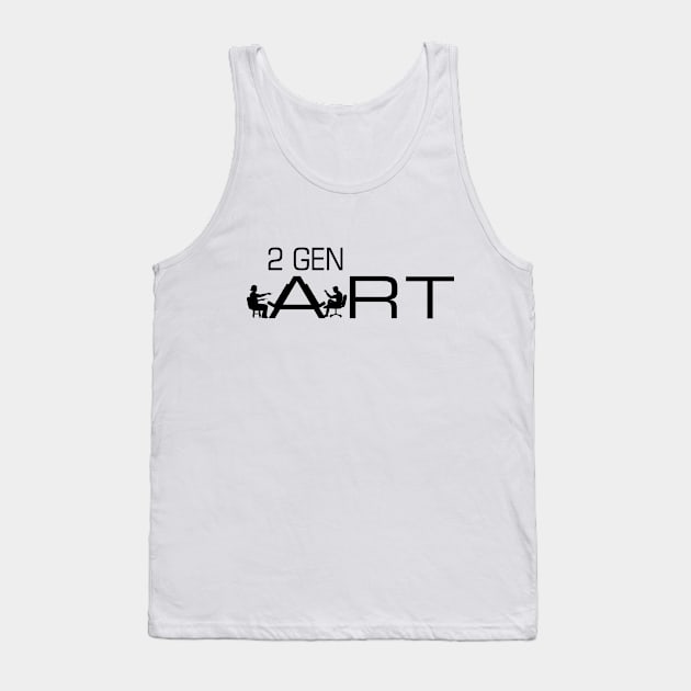 2 Gen Art Tank Top by Mustache Maniacs Film Co.